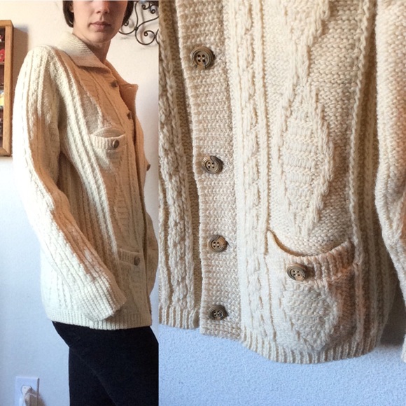 Vintage Pendleton Cable Knit Cardigan - Picture 8 of 8
